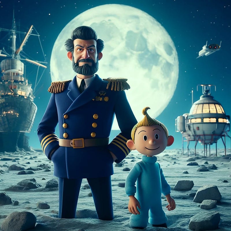Admiral Adolf Von den Wellen and young Stuno